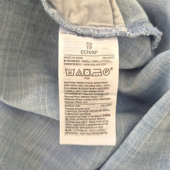 GAP denim style dress with embroidery details, size XS - Picture 8 of 8